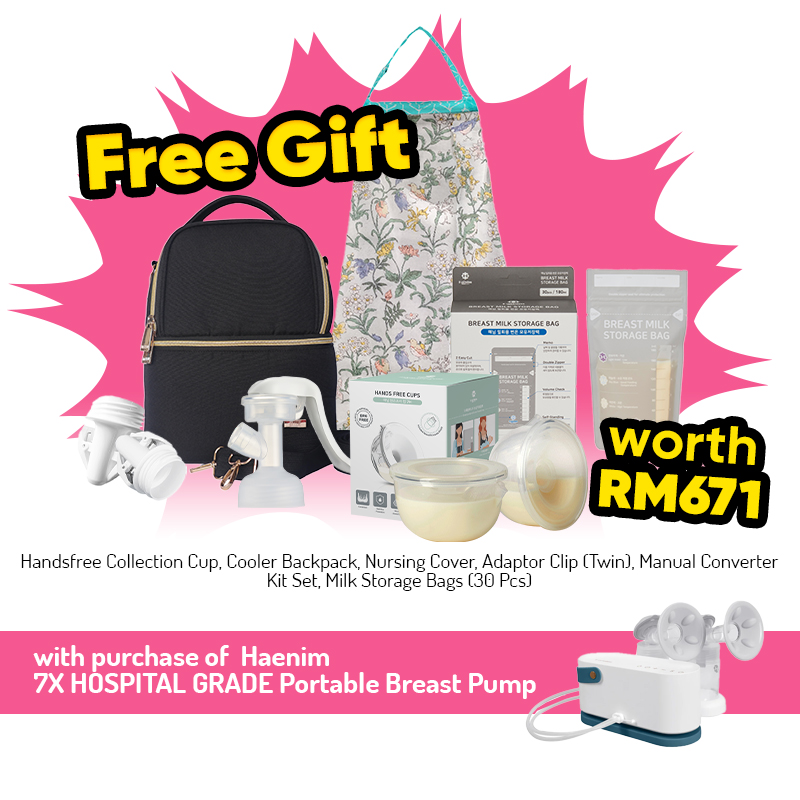 Haenim NexusFit™ 7X Hospital Grade Portable Breast Pump + FREE GIFT